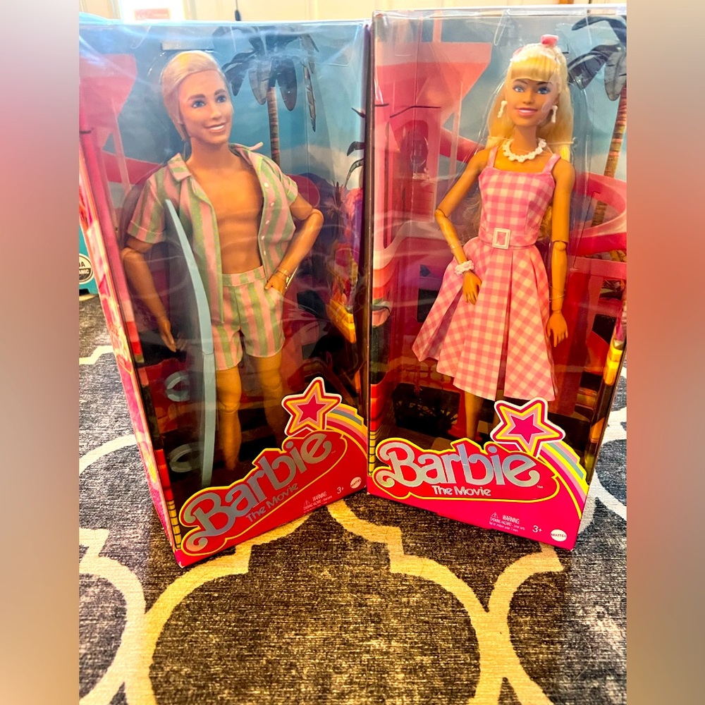 Barbie The Movie Barbie Doll & Ken Surfer Doll